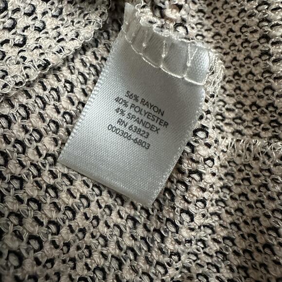 CJ Banks Sweater Womens 2X Beige Black Cowl Neck Soft Cozy New with Tags - Picture 9 of 13